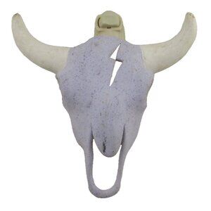 Night Light Ceramic Cow Skull Plug In Southwest Boho Western Vintage